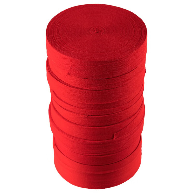 Herringbone belt cotton red ribbon clothing decorative edge strips packaging cloth strips cloth strips piping wide webbing accessories rose red spun red 12 mm 45 meters