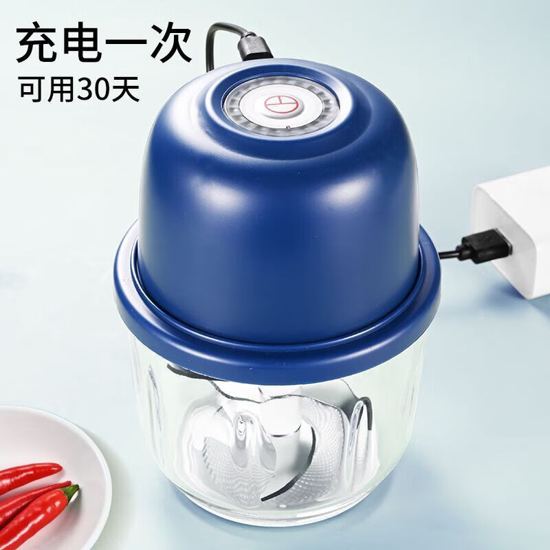 Durable for ten years, German electric garlic masher, garlic grinder, garlic chili kitchen household fully automatic meat grinder, strong power, 1 pack, one-button grinding