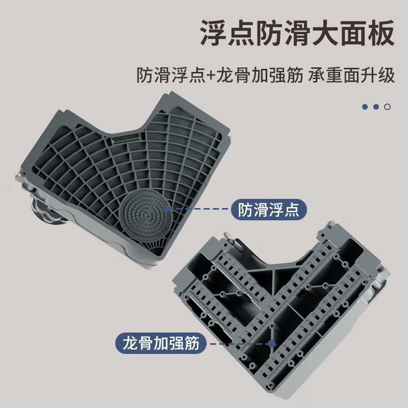 Jianxun Washing Machine Base Heightened Drum Impeller Special Bracket Stand Mobile Base Washing Machine Pulley Eight Legs Stable and Shockproof - Gray Upgraded 25mm Stainless Steel Pipe