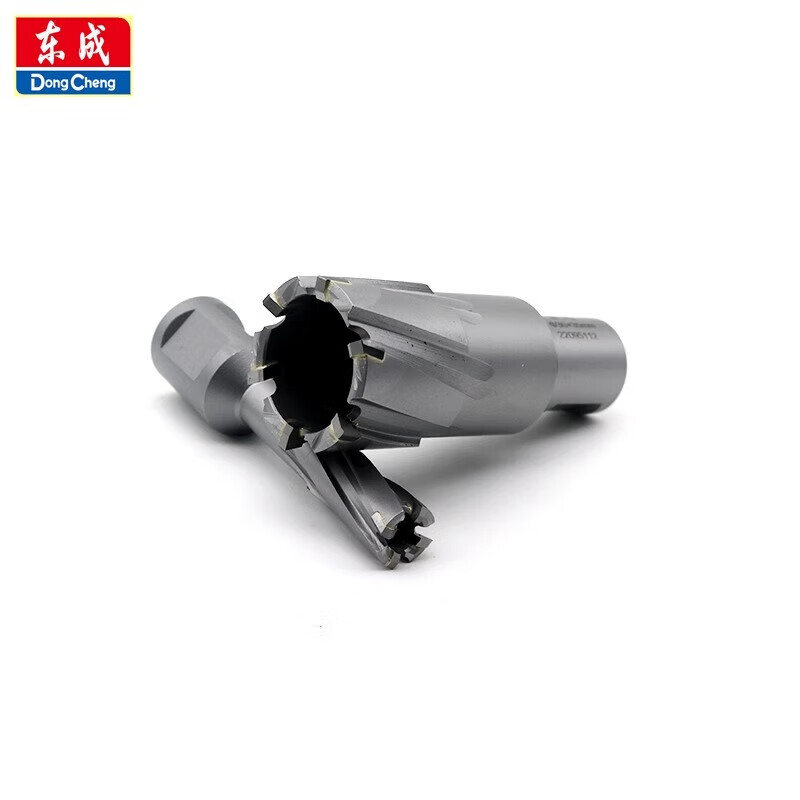 Dongcheng hollow drill bit ring cutting nesting core drill alloy casing drill magnet drill magnetic drill steel plate drill bit 16x35 flat shank carbide steel plate drill bit