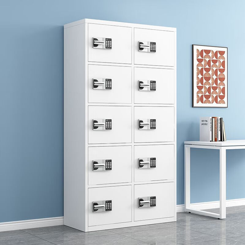 Jingku thickened multi-door safe cabinet low cabinet electronic fingerprint smart filing cabinet information cabinet financial filing cabinet eight-door national treasure fingerprint password lock