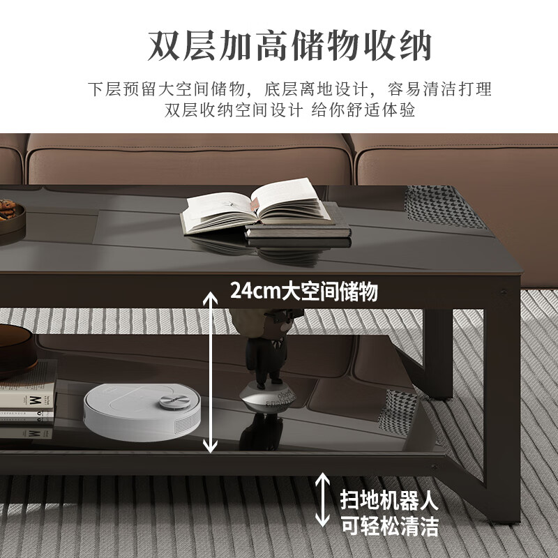 Fanshe Coffee Table Living Room Coffee Table Simple Tea Table Tea Table Office Sofa Coffee Table Living Room Home Tempered Glass Coffee Table