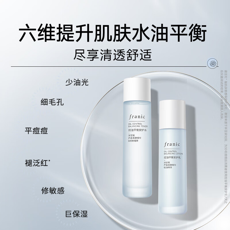 Franlinka Skin Care Set Chamomile Water Emulsion Oil Control Acne Removal Moisturizing New Year Gift Valentine's Day Girlfriend Birthday Lady