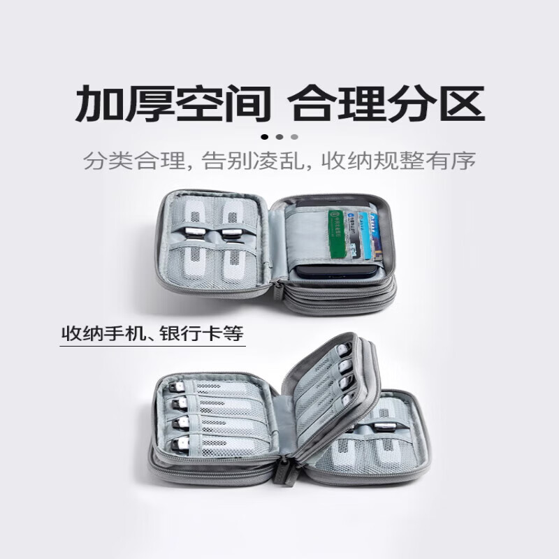 Wenzhi u shield storage bag company financial online banking shield business trip portable box cipher tax ukey organizing K treasure storage bag three layers\20 grid main picture style