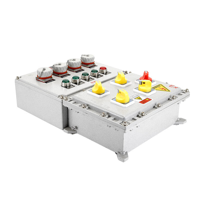 Explosion-proof distribution box, inspection box, control cabinet, lighting, power supply socket box, stainless steel junction box, empty box, switch box, main open + secondary circuit with explosion-proof socket