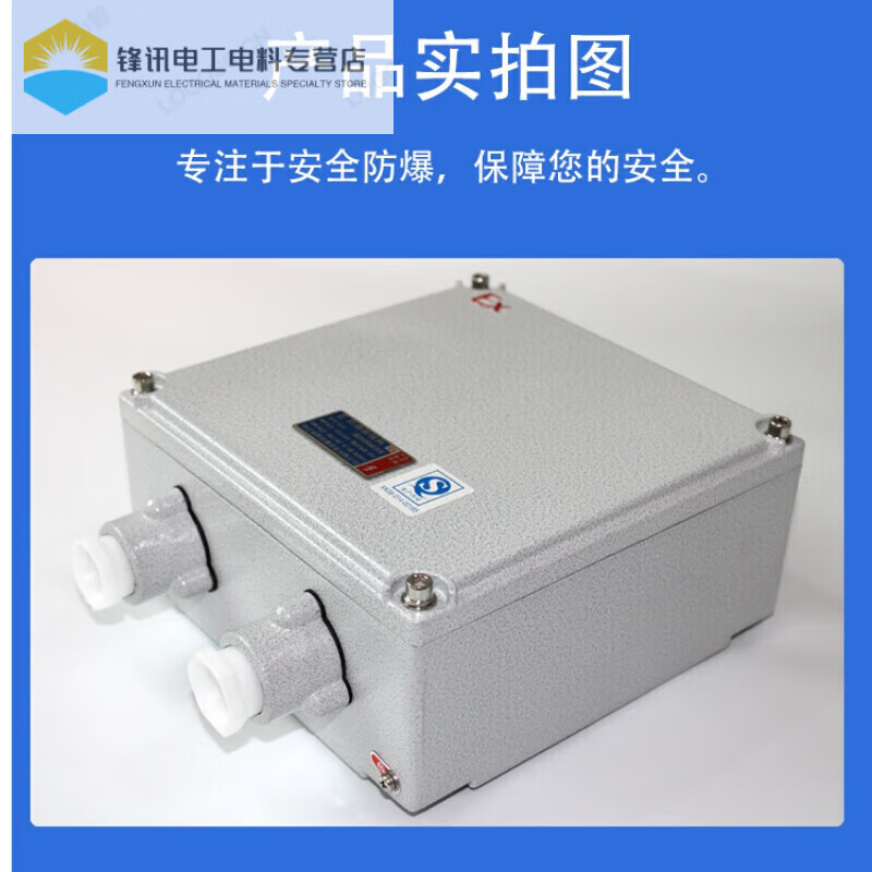Explosion-proof junction box increased safety type 200*135 300*200 400*300 operation control box button junction box 200*200*90MM 2 6-point through-heads