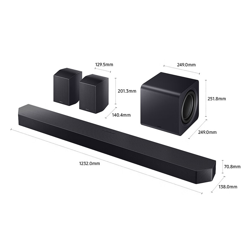 Samsung Q990F sound bar sound bar 11.1.4 channel flagship home theater TV speaker DTS X/Dolby Atmos HW-Q990F/XZ