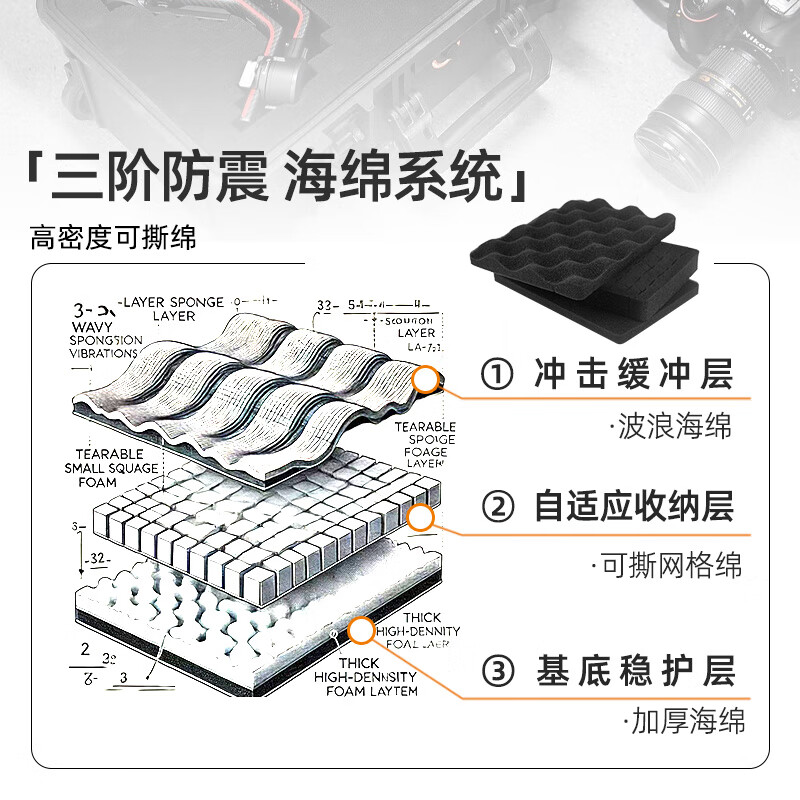 Tactix instrument equipment box portable safety precision tool box waterproof and shockproof protective box thickened household 320087