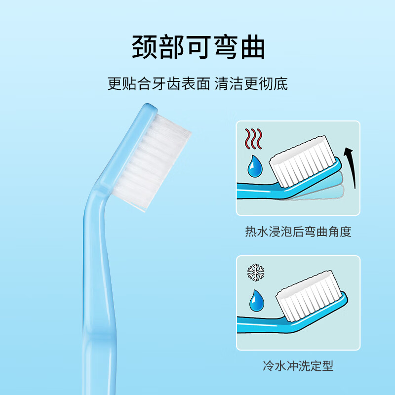 Tepe Sweden imported soft-bristle toothbrush fun color 1 pack for adults with small heads and slender men and women couples home color random