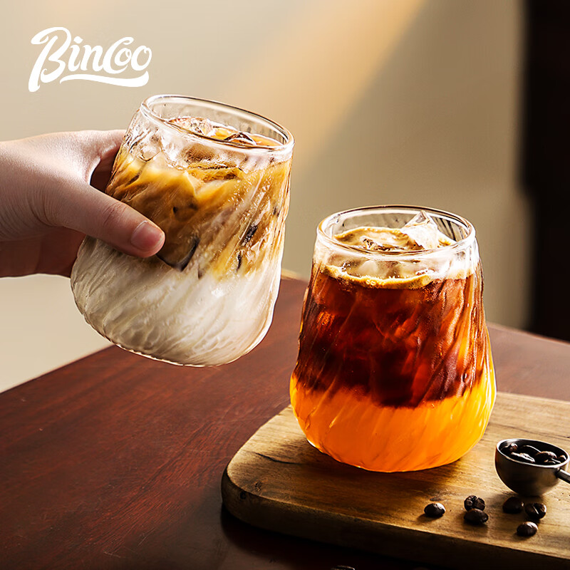 Bincoo coffee cup high-end exquisite retro American Dirty glass afternoon tea espresso latte cup