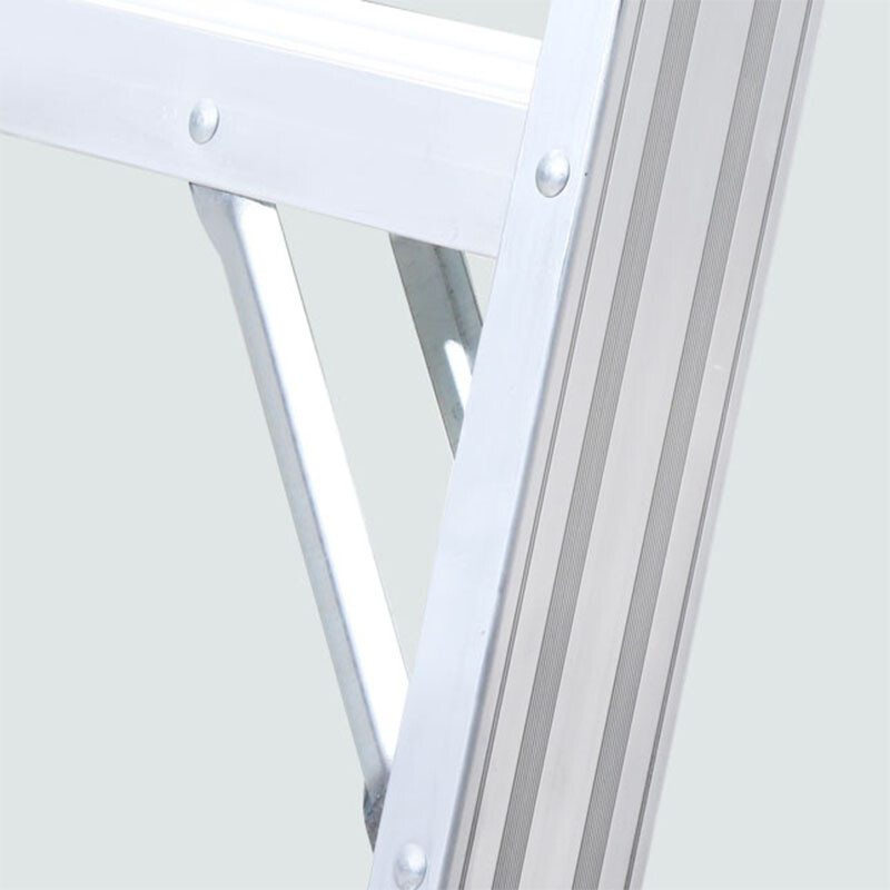 Golden Anchor European standard aluminum alloy double-sided ladder industrial ladder AO31-207 engineering ladder herringbone ladder unfolded height 2.275 meters