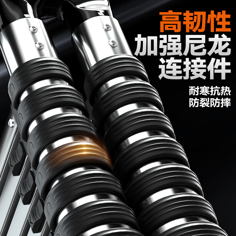 BAFEN Telescopic Ladder Multifunctional Herringbone Ladder Foldable Engineering Thickened Liftable Portable Stainless Steel Home Straight Ladder Multifunctional 2.5 = Straight Ladder 5.0 Meters Stainless Steel *1