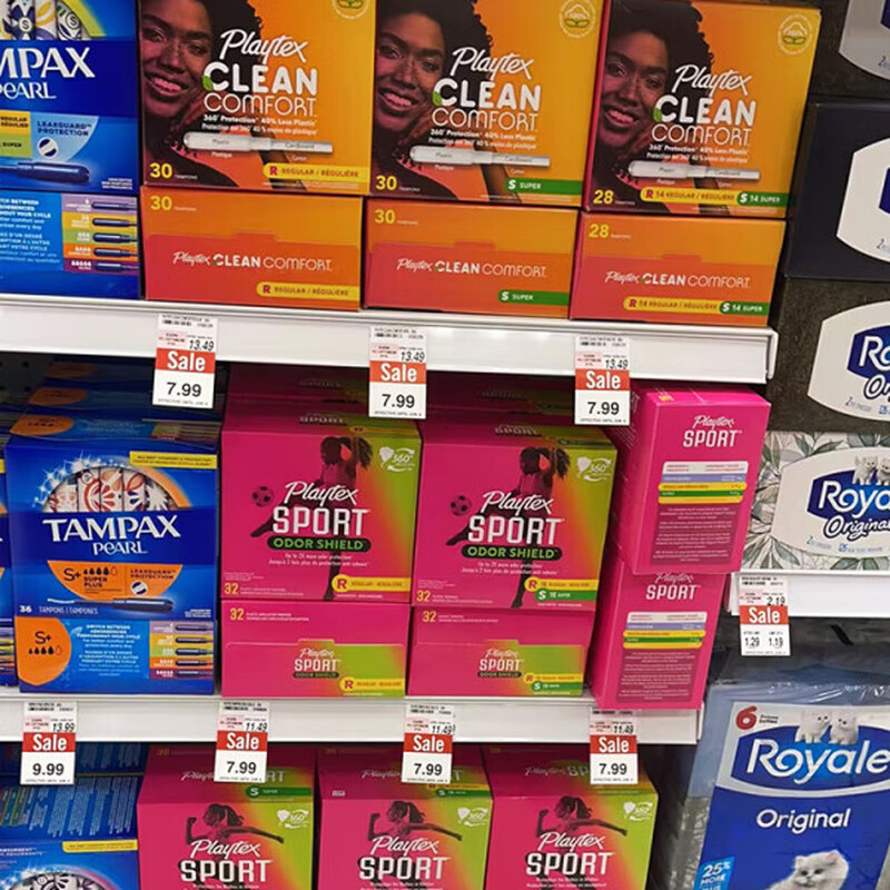 Playtex spot Canadian Playtex Sport sports tampons super large flow 18 pcs 36 pcs for sale 5 pcs S+