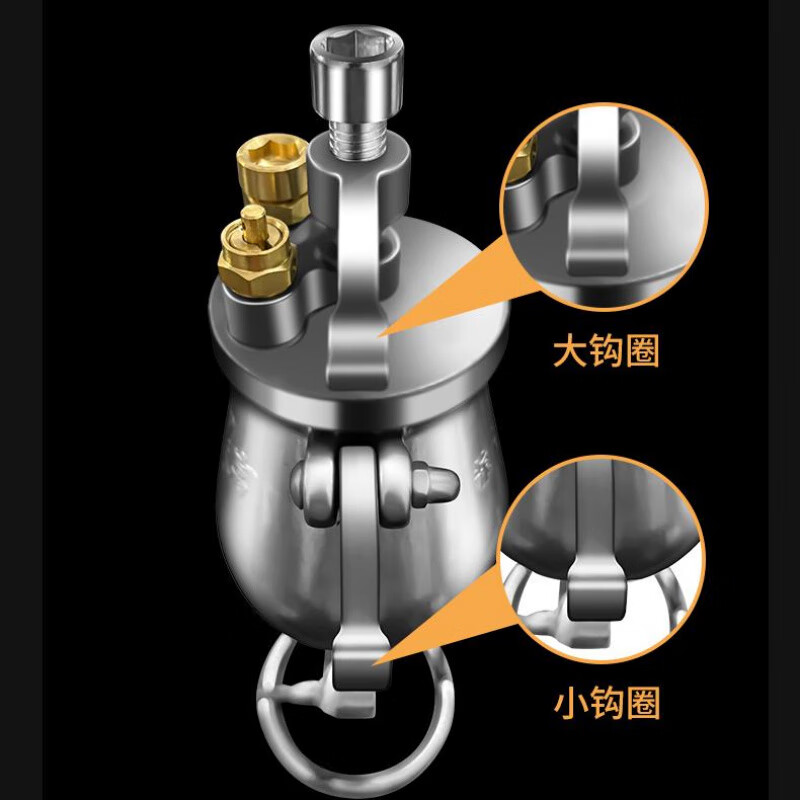 Old-fashioned traditional popcorn machine household small mini machine Internet celebrity grain amplifier hand crank 304 food grade upgraded model 368 ml * safety bolt * double valve * 3 oils