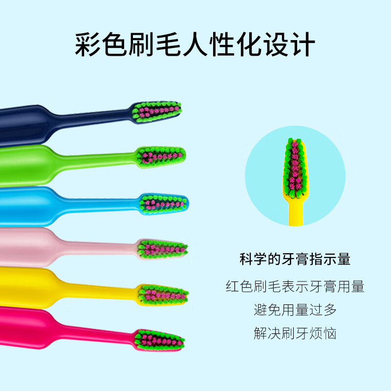 Tepe Sweden imported soft-bristle toothbrush fun color 1 pack for adults with small heads and slender men and women couples home color random