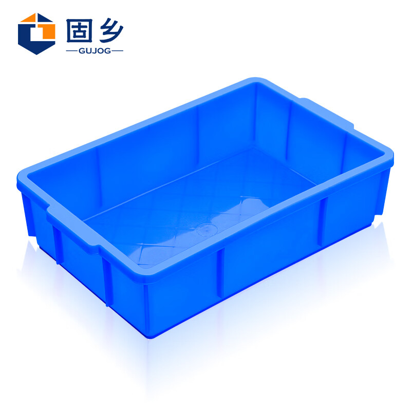Guxiang Plastic Box Thickened Logistics Turnover Box Parts Material Box Classification Organizing Basket Storage Box Tool Box Storage Box Storage Accessories Box Plastic Basket Rectangular Box Flat Mouth Box Small Square Box Blue No. 6 379*241*99mm