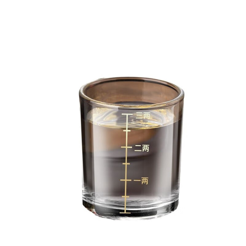 Chuge high-quality lead-free glass white wine cup 3 liang with scale wine glass household wine set foreign wine spirits beer glass wine cup national trend 3 liang white wine cup shock-absorbing foam 6 pcs