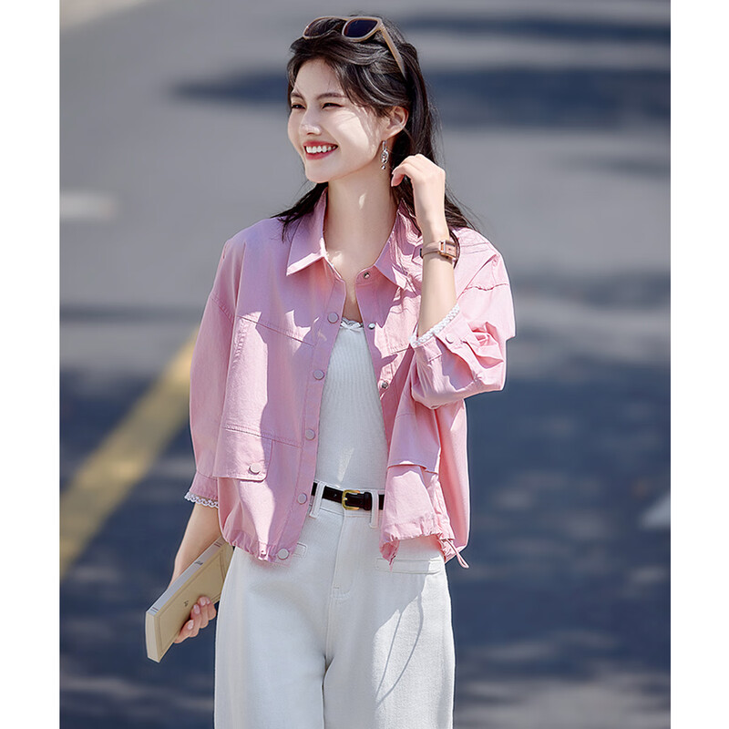Shangjing Casual Jacket Women's 25th Early Autumn New Women's Commuting Versatile Lapel Fashion Thin and Comfortable Short Jacket Top