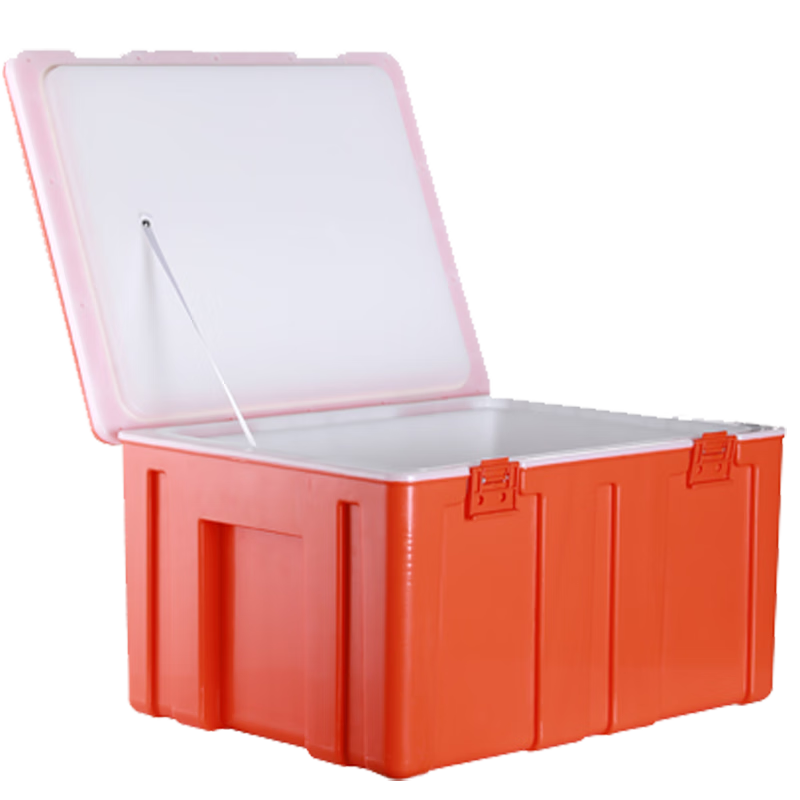 60L Insulated Refrigerator Commercial Food Steamed Bun Rice Takeaway Food Delivery Large Stall Vehicle Mounted Plastic Ice Pack 60L Thickened No Deduction Orange
