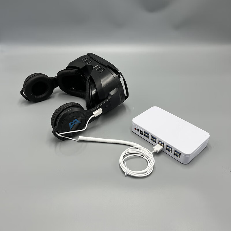 Zhitiao Smart VR Glasses Anti-Theft Chain AR Display MR Anti-Lost Rope Alarm Drone PICO4Ultar Electronic Game All-in-One Remote Control Drag Two with Anti-theft Device + Cable (Connection Style Remarks when Ordering)