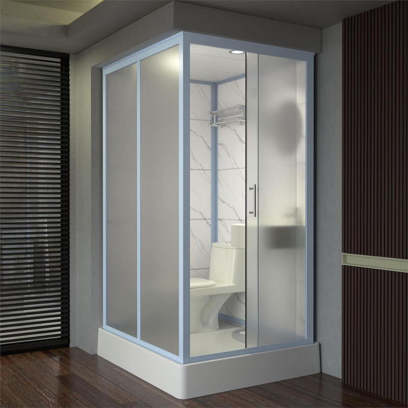 Jomoo's new integrated shower room bathroom integrated toilet mobile integrated bathroom household partition door waterproof toilet 120*100 side opening does not include toilet and does not include steam