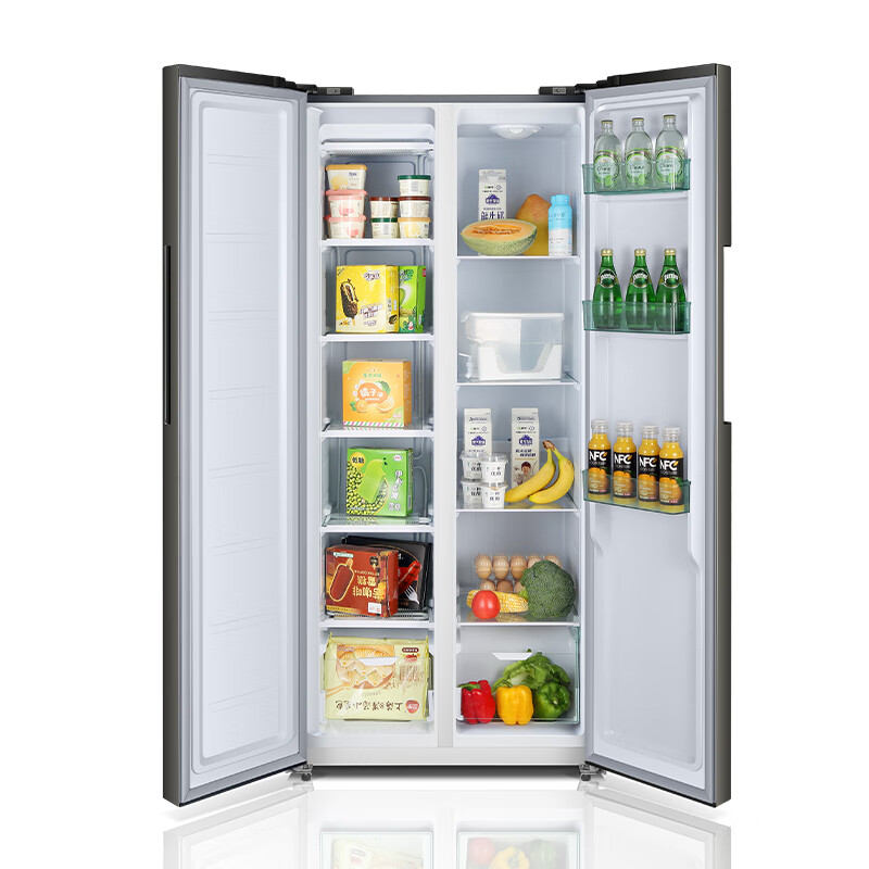 Oaks side-by-side refrigerator air-cooled frost-free cross four-door household large-capacity energy-saving built-in refrigerator Level 1 energy efficiency-426 upgraded model I side-by-side double door 348L