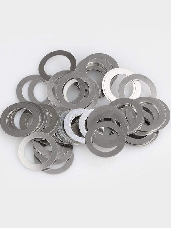 OLOEY304 stainless steel ultra-thin metal gasket 0.1/0.2m adjustment gap gasket round thin flat gasket 3m17m50 Undertake non-standard gaskets of various materials and sizes