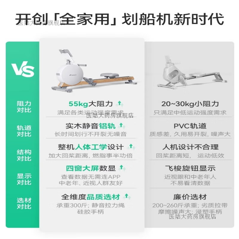 MERACH Q7 rowing machine wind resistance home aerobic commercial grade rowing ergometer sports paddling fitness MR-R11 Q3 solid wood self-generated model