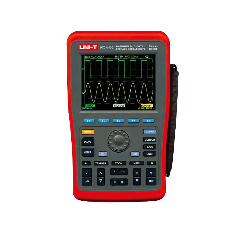 UNI-T UTD1102C handheld digital storage oscilloscope dual-channel high-precision oscilloscope multimeter UTD1102C