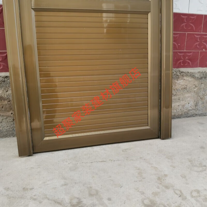 Meikejie champagne color thickened all-aluminum alloy indoor full-buckle aluminum alloy door single door aluminum alloy door full set all-aluminum outer left side opening private customization