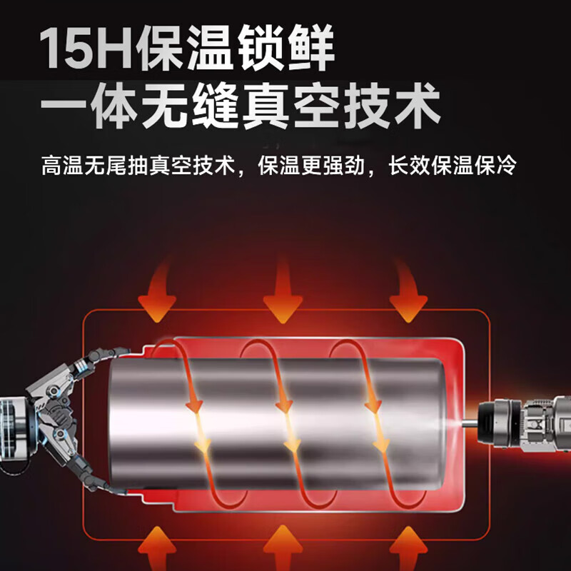 SUPOR three-layer insulated lunch box, vacuum insulated pot, stainless steel insulated bucket, student lunch box, lunch box KFV15AE10 stainless steel color 3 layers 1.5L