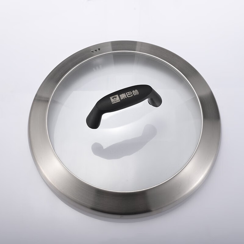 Kangbach Kangbach 304 stainless steel pot lid original authentic cauldron wok lid 32cm40cm double-ear large wok lid Kangbach visible high arch lid 304 steel 40cm