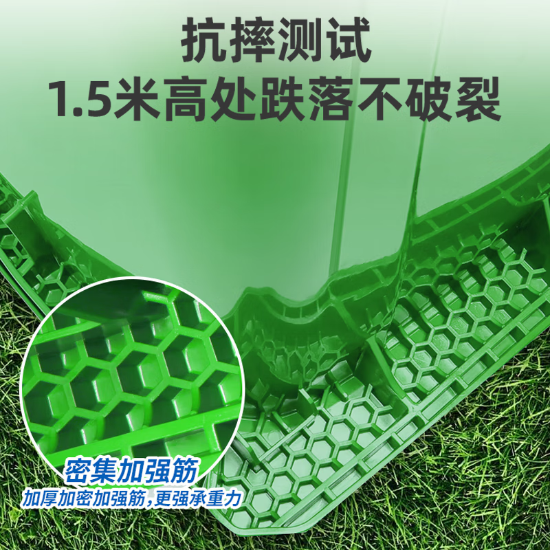 Nafunia outdoor trash can large extra thick 240L cart type commercial plastic sanitation trash can with cover wheel industrial community property flip-top peel box green