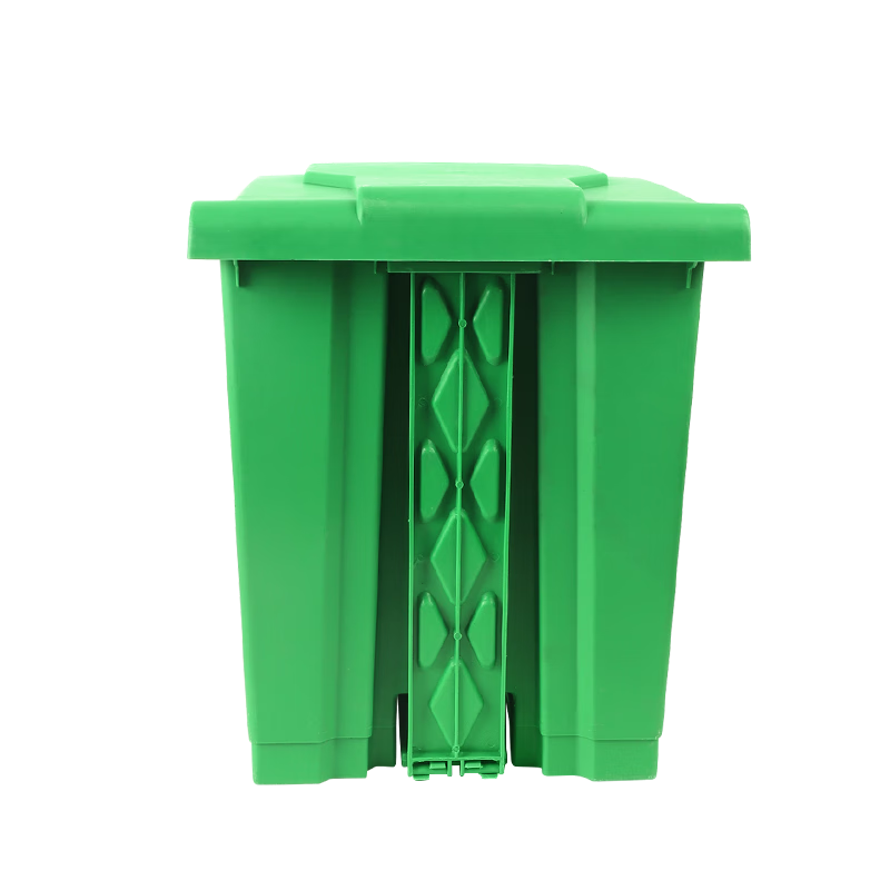 Senser trash can classification commercial property foot-operated with lid large large capacity indoor and outdoor office outdoor hotel school trash can green (food waste) 100 liters