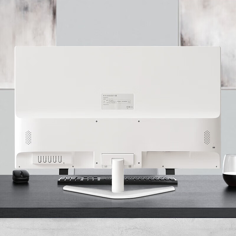 White computer monitor e-sports high brush 144/165 curved screen design artist assembly desktop second-hand quasi-new machine display LCD wall-mounted monitoring screen white model 19 inches丨VGA+HDMI built-in audio