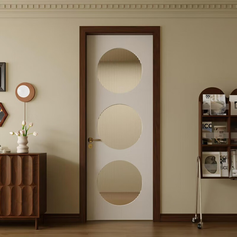 Hangzhou medieval style wooden door interior door solid wood composite painted door bedroom concierge door set door room door teak 1