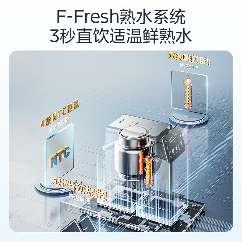 Midea Little Rubik's Cube Plus Instant Hot Cooked Water Dispenser Electric Thermos Bottle Electric Water Bottle Kettle Electric Kettle Insulation and Constant Temperature Integrated True Boiling Dechlorination 32FPRO 5L 100% True Boiling 3 Seconds Instant Hot Cooked Water Machine