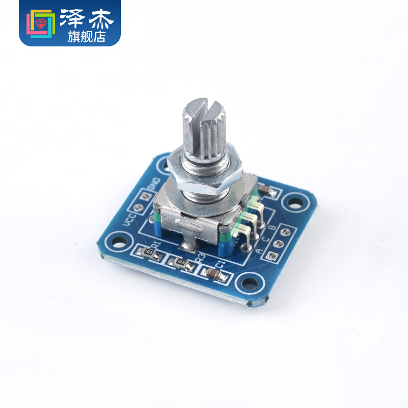 Zejie rotary encoder module with screen 360-degree encoding FOR module potentiometer digital pulse output long/short handle 360-degree EC11 rotary encoder module + 0.96 inch OLED