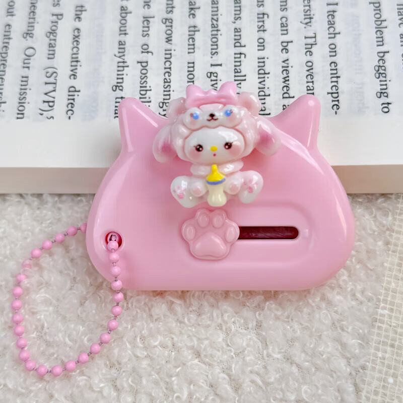 Hellokitty utility knife portable express box opener office paper knife student handmade knife pink soft cute cat short 1 piece