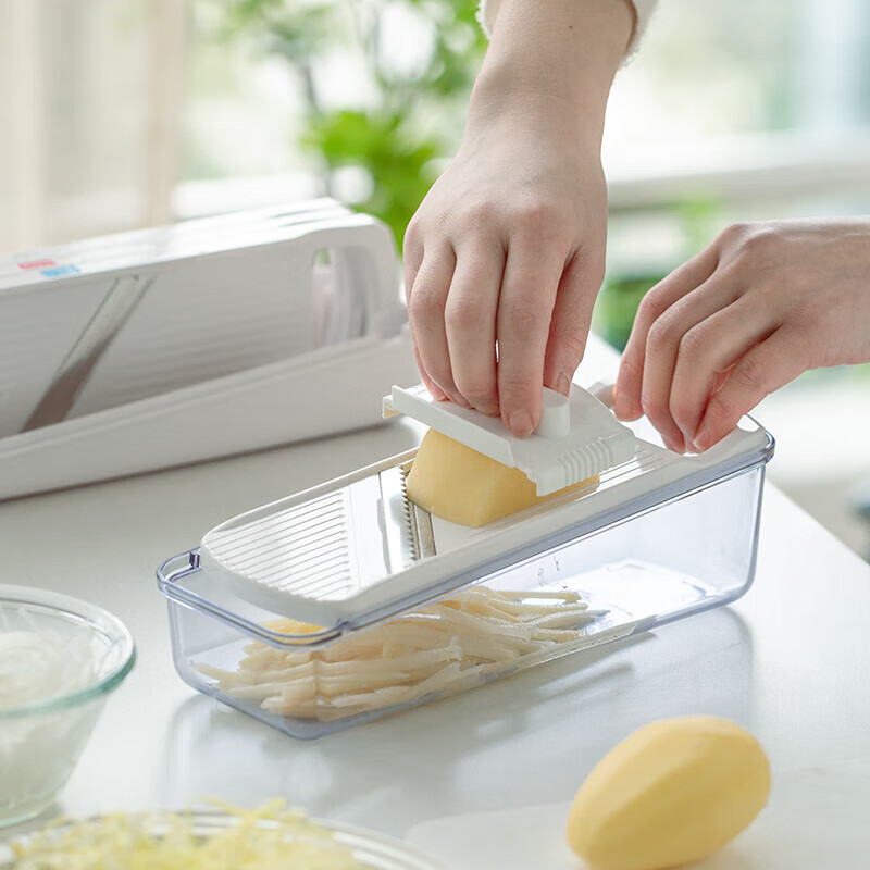 Shimomura (SHIMOMURA) Japan imported multifunctional vegetable cutter set manual vegetable cutter kitchen potato radish grating and slicing grinder