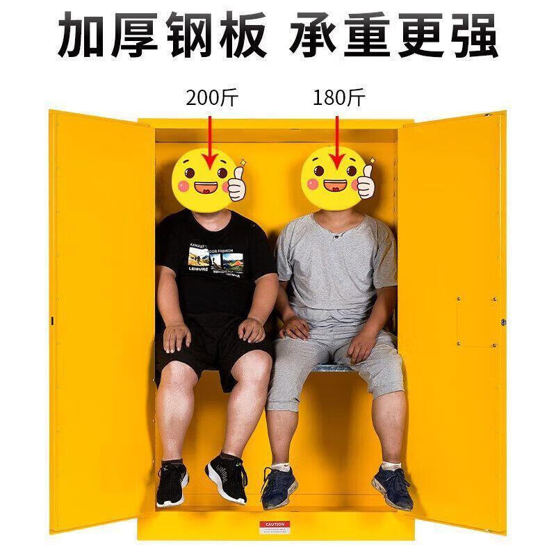 Explosion-proof cabinet, dangerous goods storage cabinet, industrial hazardous chemicals, chemical safety cabinet, paint cabinet, fire-proof and explosion-proof box, 110-gallon yellow#, upgraded and thickened/packaged to pass security inspection
