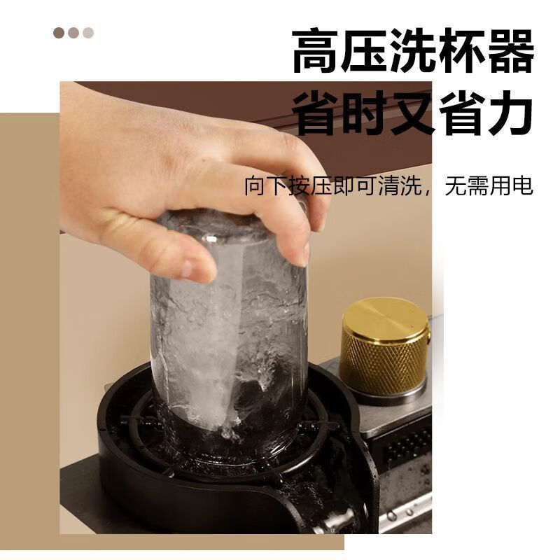 Ye Yuqiang gray kitchen sink Raindance large single-slot material sink with knife holder 80*45 top version