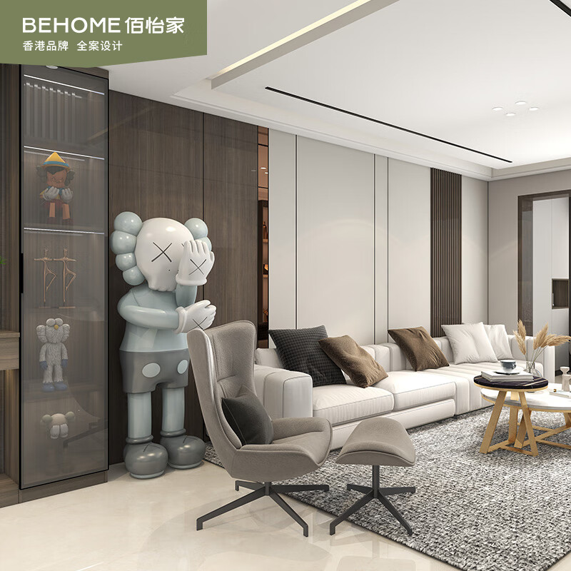 Baiyijia whole house customized modern simple bedroom wardrobe guest dining room cabinet whole house package