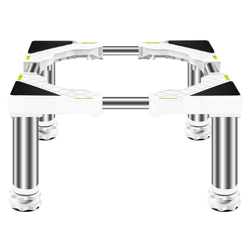 Kezhituga height stainless steel feet fully automatic pulsator drum washing machine base universal bracket refrigerator base ice making rack 4-foot round tube upgrade (total height 14-17cm) white