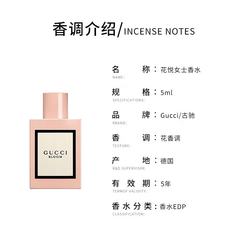 Gucci New Year's Valentine's Day Gift Lipstick Perfume Gift Box Set for Girlfriend Makeup Set for Wife's Birthday Gift Velvet Mist 217 + Dream Gardenia 5ml + Huayue 5ml