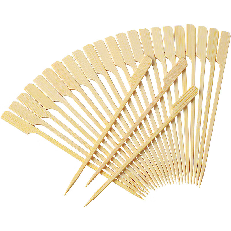 Tang Zong Chopsticks, 200 disposable bamboo skewers*20cm, Oden skewers, iron cannon skewers, barbecue skewers, spicy hotpot skewers C2123