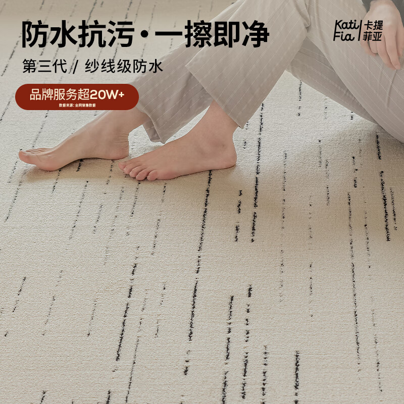 Cartifiya waterproof, non-slip and anti-stain living room carpet Xinsongxue 240*340cm light luxury style