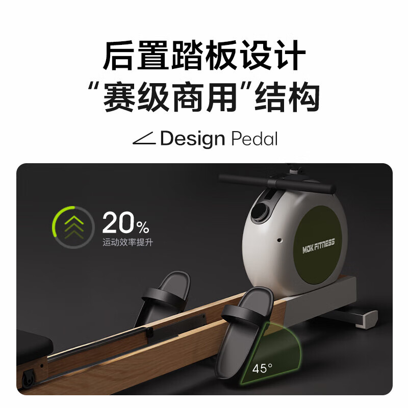 MOKFITNESS Official Direct Sales MOK-K10 Magnetic Resistance Silent Rowing Machine Home Intelligent Folding Rowing Machine K10ES Lingjing Black Flagship Edition
