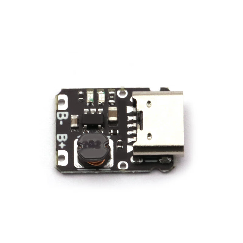 Dafuri 5V charging and discharging integrated module 3.7V 4.2V18650 lithium battery charging boost power board protection Type-c 4.35V black 4.35V single charging (1 piece)