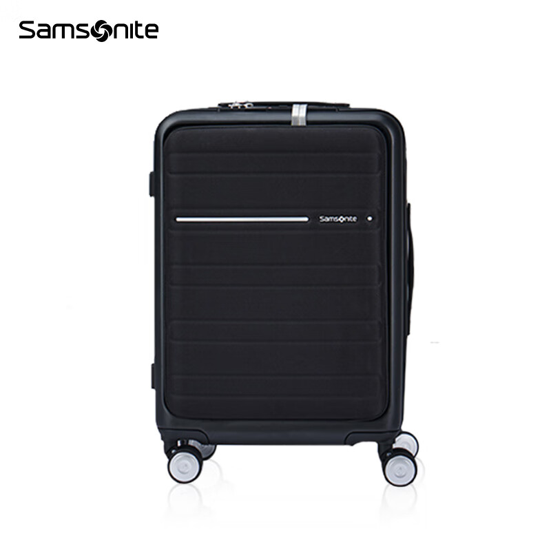 95% new Samsonite suitcase 20-inch trolley suitcase smart selection business front opening suitcase TD8 black password check-in suitcase
